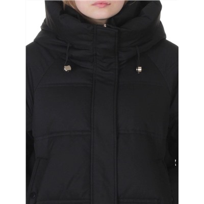 H24-620 BLACK Куртка зимняя женская (200 гр. холлофайбер)