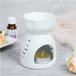 Аромалампа белая 10 см / XL-0007 /уп 60/