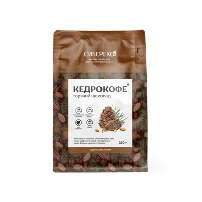 Кедрокофе горячий шоколад 250 г пакет APIC