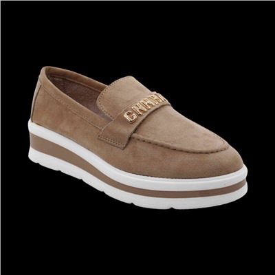 Лоферы ВF137-7 бежевые