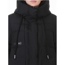 8818 BLACK Пальто зимнее женское (200 гр. холлофайбер)