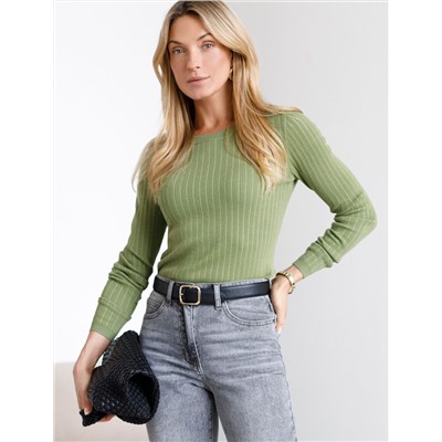 Джемпер тонкой вязки из вискозы с нейлоном