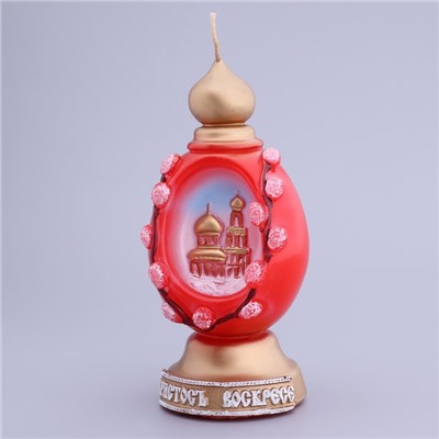 Свеча декоративная «Пасхальное яйцо с храмом»