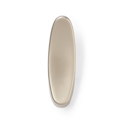 Крючок мебельный CAPPIO PLATE, однорожковый, цвет матовый никель