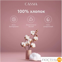 CASSIA ЛЮКС Страйп Сатин беж К-т Наволочек 50x70-2, 2 пр., хл/сатин
