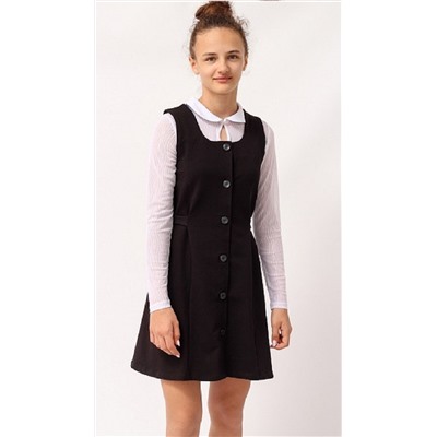 Сарафан шк Cherubino 63210-22 черн М 40%