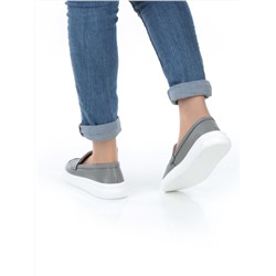 03-ZL-8501 DK. GRAY Полуботинки женские (натуральная кожа)