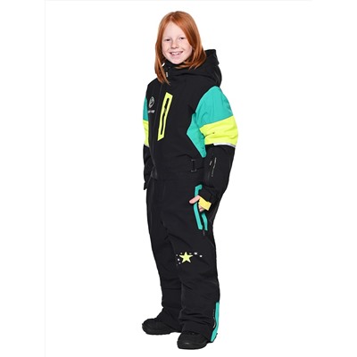 Комбинезон T-9080 Черно-зеленый