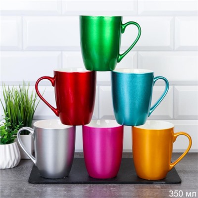 Кружка 350 мл Яркие цвета Неон / GB-E /уп 72/ Классика/