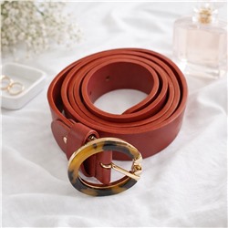 Ремень для джинс и платья с элегантной пряжкой с леопардовым принтом, арт.007.364