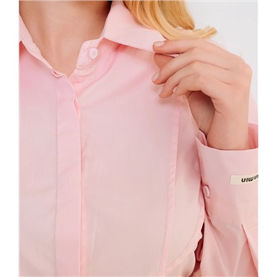 Рубашка #КТ3696, розовый