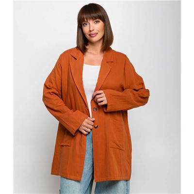 Пиджак #ОКТ025020, терракотовый
