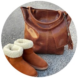 Ab.Zapatos UGY NEW R BRANDY+PELLE — Shopper Serpiente