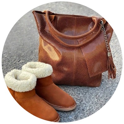 Ab.Zapatos UGY NEW R BRANDY+PELLE — Shopper Serpiente