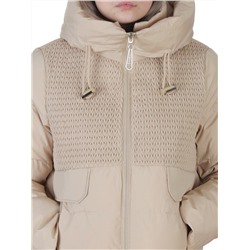 YR-6619 BEIGE Куртка зимняя женская (150 гр. холлофайбер)