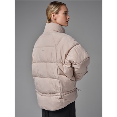 Пуховик женский бежевый