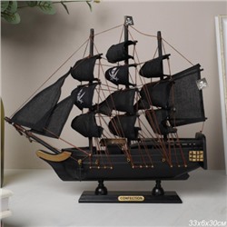 Макет парусного корабля 33х6х32 см / SH775-33 /уп 18/Пиратский