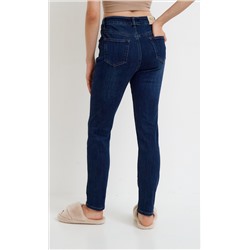 Джинсы утепленные женские Slim Fit F122-0126W d.blue