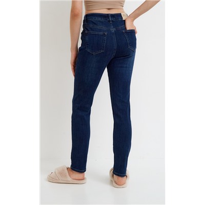 Джинсы утепленные женские Slim Fit F122-0126W d.blue
