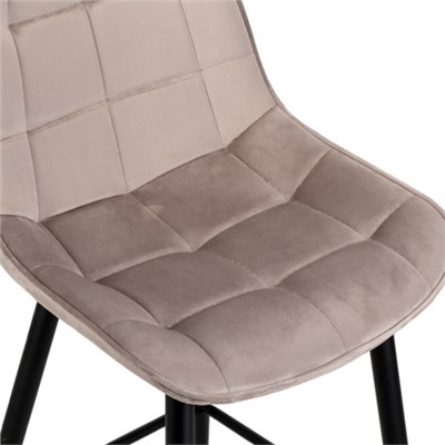 Стул барный SB-006 Светло-коричневый Velvet G062-13 / GBAR8060A-1 /уп 2/