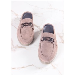 Сабо лоферы ED'ART 1080.2614'be. Капучино замша