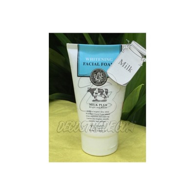 Молочная осветляющая пенка для умывания с коэнзимом  Q10 от Scentio, Milk Plus Whitening Q10 Facial Foam, 100 мл
