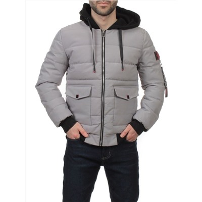 2172 GRAY Куртка мужская зимняя облегченная (150 гр. холлофайбер)