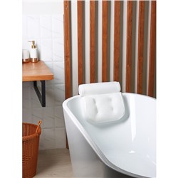 Подушка для ванной SPA Premium, на присосках, белая