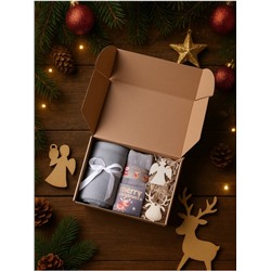 Набор подарочный новогодний «Этель. Настоящее счастье» плед и аксессуары