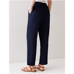 Брюки бананы с поясом на резинке из плотного лиоцелла