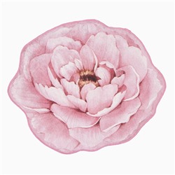 Коврик для ванной Этель Bloom with grace 67х57±2см, 100% п/э, велюр