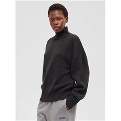 Свитер свободного кроя, антрацит