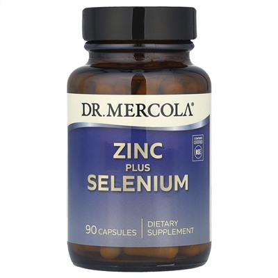 Dr. Mercola, цинк и селен, 90 капсул