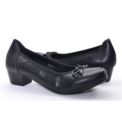 Sandway D1205-1-МП/Z Туфли женские чер иск кожа, стелька нат кожа