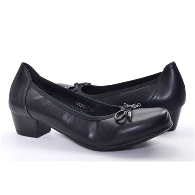 Sandway D1205-1-МП/Z Туфли женские чер иск кожа, стелька нат кожа