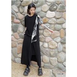 Футболка женская 21016H черный (единый размер 42-50)