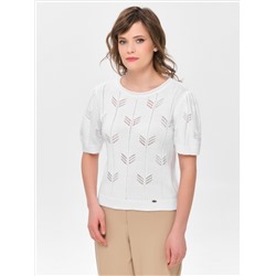 Блузка вязаная белая