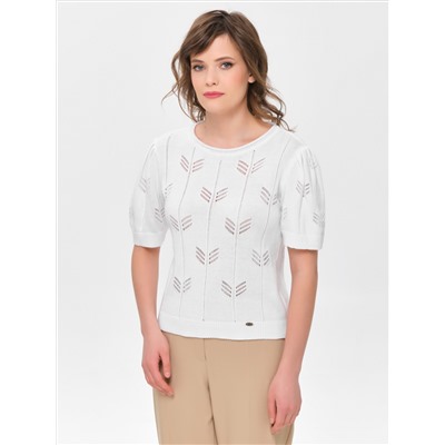 Блузка вязаная белая