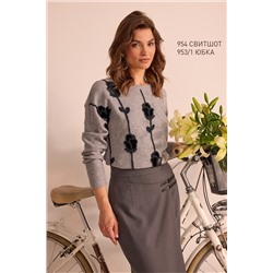 NiV NiV fashion 953/1 серый, Юбка