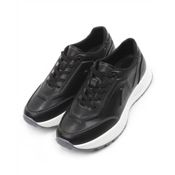 03-A9043-1 BLACK Кроссовки женские (натуральная кожа)