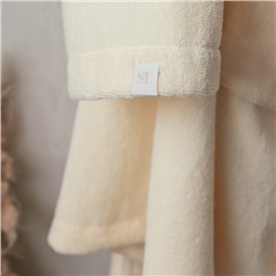 Халат махровый мужской SL HOME: Basic «Айвори», размер L, хлопок 100%, молочный
