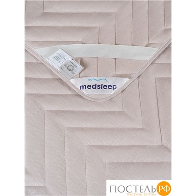 MedSleep ARIES Стеганый Hаматрасник 140х200, 1пр, хлопок/шерсть/микровол. 200 гр/м2