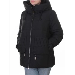 M-M05 BLACK Куртка зимняя женская (150 гр. холлофайбер)