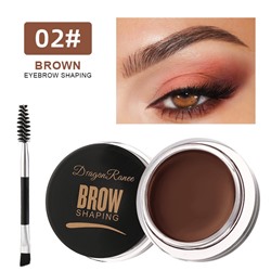 Помада для бровей влагостойкая с кистью Dragon Ranee, 4,5 гр. Цвет 02 BROWN