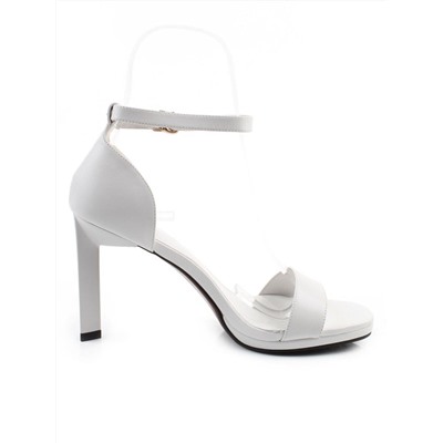 08-A78F-620D WHITE Босоножки женские (натуральная кожа)