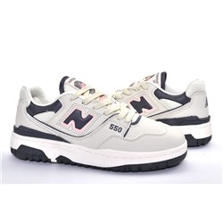 Sport + NB DB1315-32 Кроссовки молочн-сер кожа