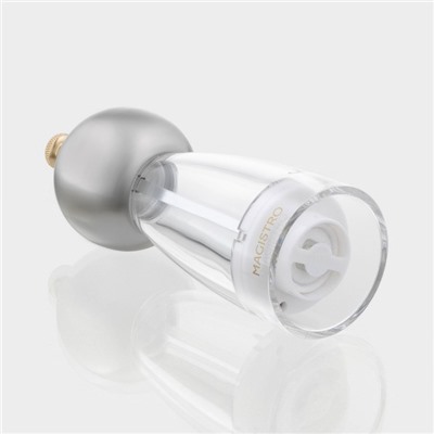 Мельница для специй Magistro Chrono, 17 см, металлик