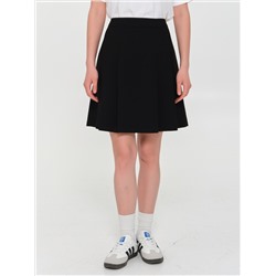 Юбка чёрная со складками