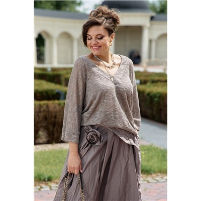 Блуза, юбка Vittoria Queen 25803 капучино