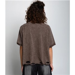 Футболка #КТ01537, коричневый